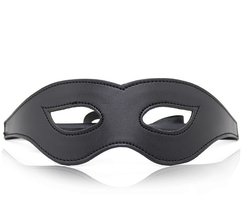 Nooitmeersaai - Oogmasker met elastiek - PU leer - Zwart - One-size