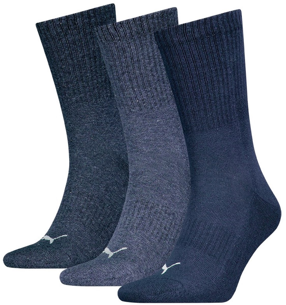 Puma Sportsokken Cushioned New Generation 3 paar Crew sokken Combo Blauw
