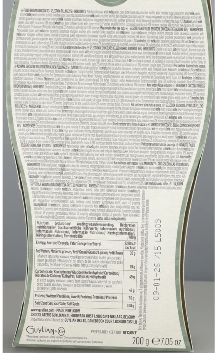 Guylian - Temptations Mix Curved Pack - 10 x 200 gr - Voordeelverpakking