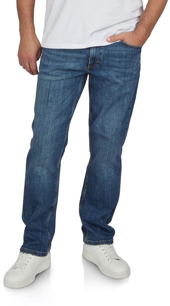 Mustang Heren Jeans Broeken Washington regular/straight Fit Blauw Volwassenen Denim Jeansbroek