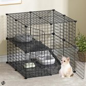 HOOBRO Kattenbak, Kattenhuis met 6 Verwijderbare Haken, Kattengrot, Enkele Deur en Open Plank, Kattenbak, Grote Opbergruimte, Stal, Bank, Kattenladekast, Woonkamer, Hal EBF05MW01 HOOBRO Kattenbak, Kattenhuis met 6 Verwijderbare Haken, Kattengrot, Enkele Deur en Open Plank, Kattenbak, Grote Opbergruimte, Stal, Bank, Kattenladekast, Woonkamer, Hal EBF05MW01