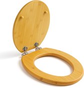 Goliving WC bril - Toiletbril met Deksel - Softclose - Universeel - Inclusief Montageset - Hout - Bamboe