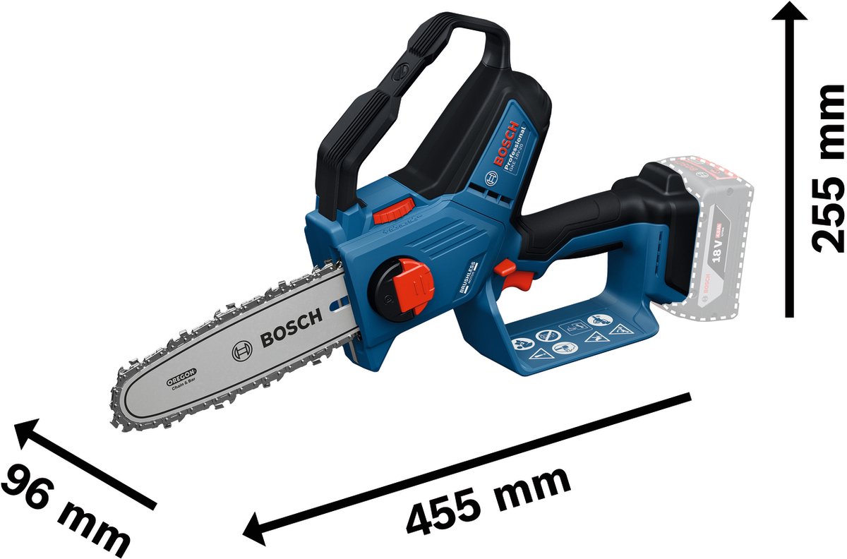 Bosch Professional GKE 18V-20 - Accu Kettingzaag – foto 2