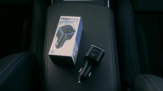 Wegman Bluetooth FM Transmitter - Handsfree Bellen Auto Carkit - Bluetooth Adapter Auto - 36W Autolader USB C - SD Kaart - USB Stick