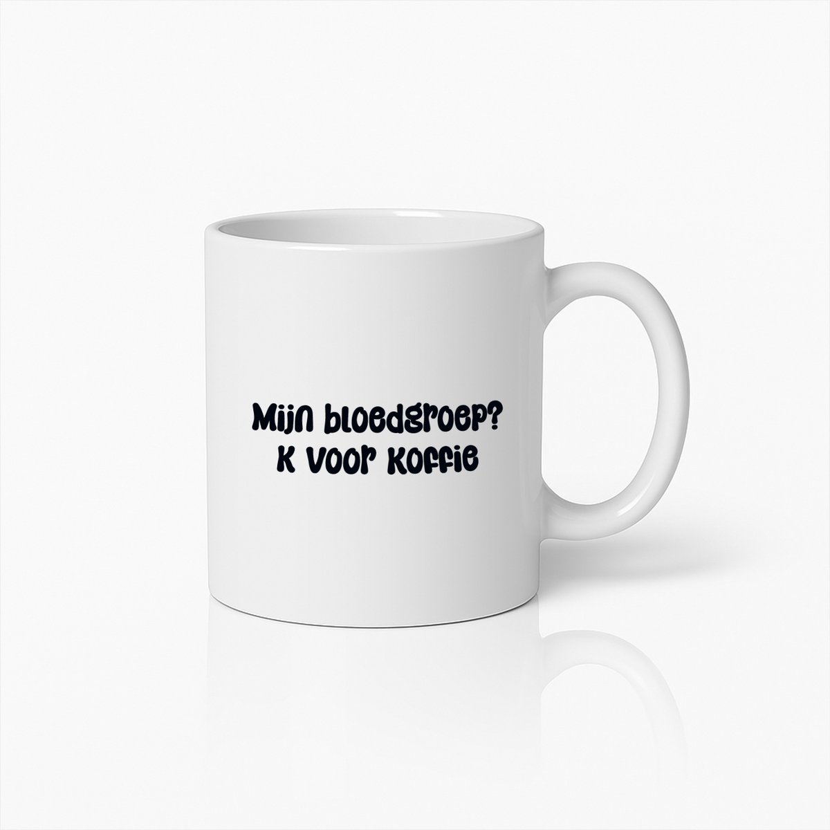 Grappige Koffiemok – Mijn Bloedgroep Koffie Quote Beker voor Koffieliefhebbers