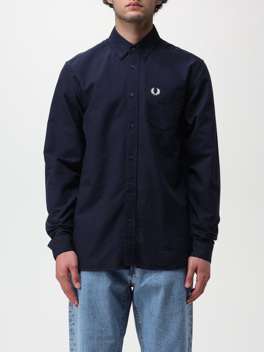 Oxford Shirt Long Sleeve Regular Fit Blauw