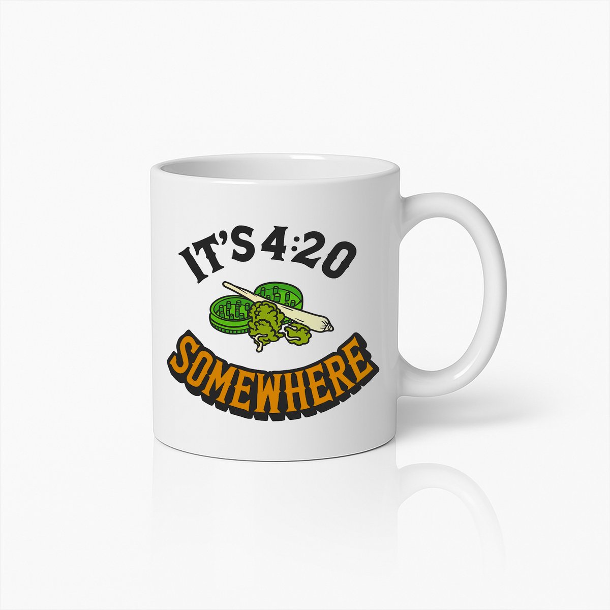 Grappige 4:20 Koffiemok – Keramische Beker met Cannabis en Humor Ontwerp