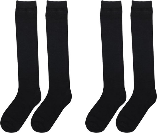 Allecto Plus - Kniekousen Set van 2: Warme Woensdag Cosplay Sokken - Zacht - Sport - Mid-Calf - Vrouwen - Feestcadeau van Allecto Plus — afbeelding 5