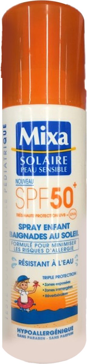 Mixa Solaire Kids Dermo Double Protect Zonnebrandspray SPF50 - 200 ml