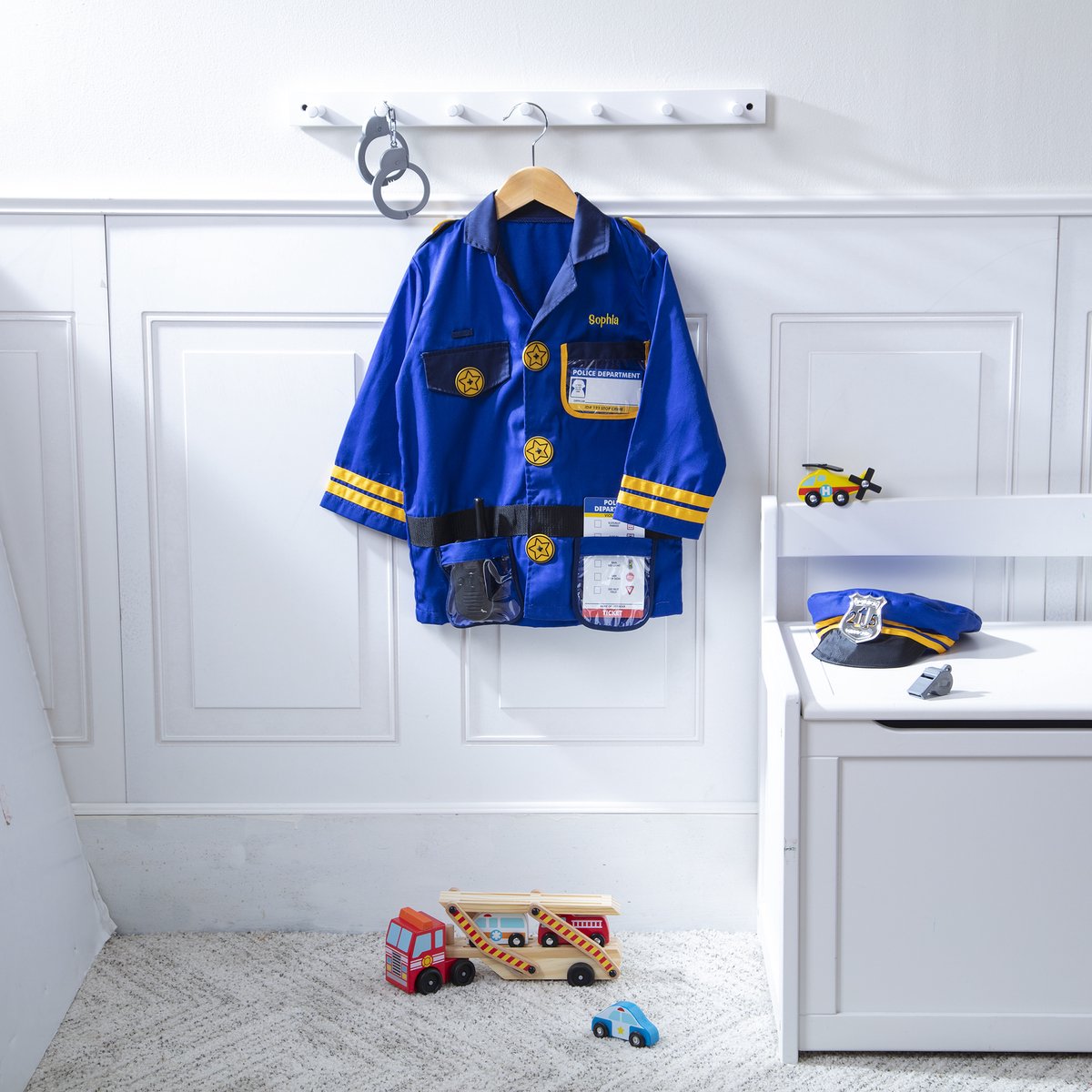 Melissa & Doug – Verkleedset politie – Inclusief walkietalkie met geluid — afbeelding 5