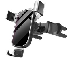 Telefoonhouder Auto - Geschikt Voor Mercedes A klasse W176, B klasse W246, C klasse W205, CLA, GLA, SLK etc, Audi - Mini Cooper - Ronde ventilatierooster - Telefoonhouder Ventilatie Rooster - Auto - Universele - Telefoon houder