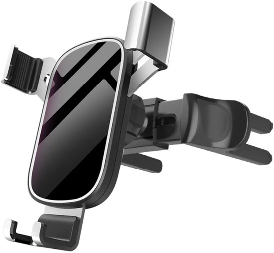 Telefoonhouder Auto - Geschikt Voor Mercedes A klasse W176, B klasse W246, C klasse W205, CLA, GLA, SLK etc, Audi - Mini Cooper - Ronde ventilatierooster - Telefoonhouder Ventilatie Rooster - Auto - Universele - Telefoon houder