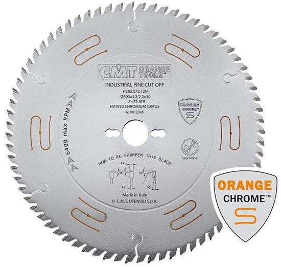 CMT 292.210.64M HM-zaagblad fijne vertanding 210 x 30 x 64T