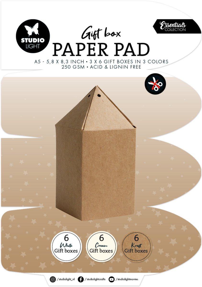 Giftbox paper pad Giftbox - Essentials nr. 355