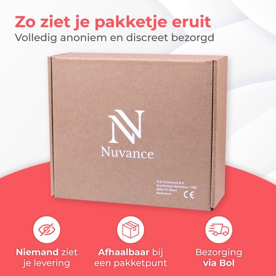 Nuvance Masturbator voor man - Warmte Functie - Pocket Pussy - Sex Toys voor Mannen - Masturbators - Seksspeeltjes