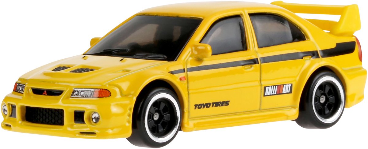 Mitsubishi Lancer Evolution VI | 90's Street Scene | 1:64 HotWheels JCB58