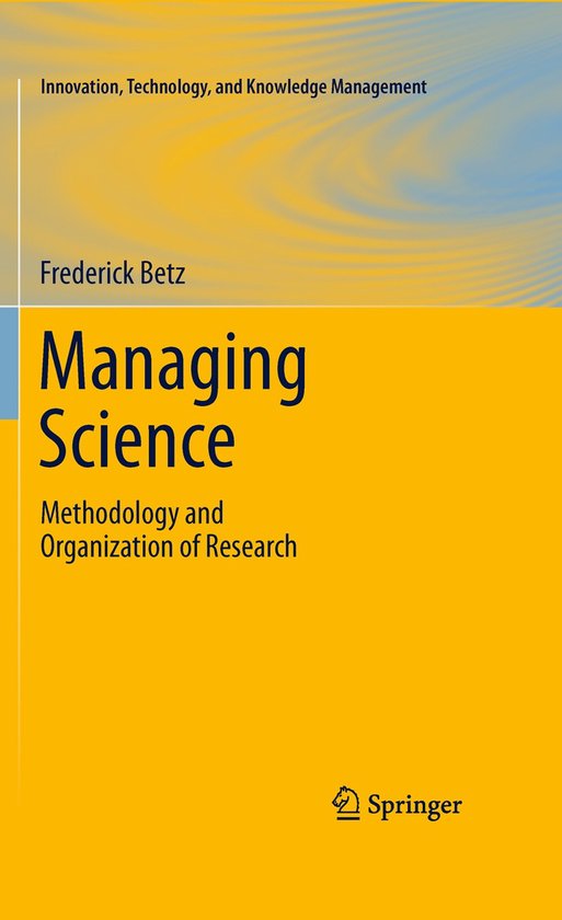 Managing Science - cover