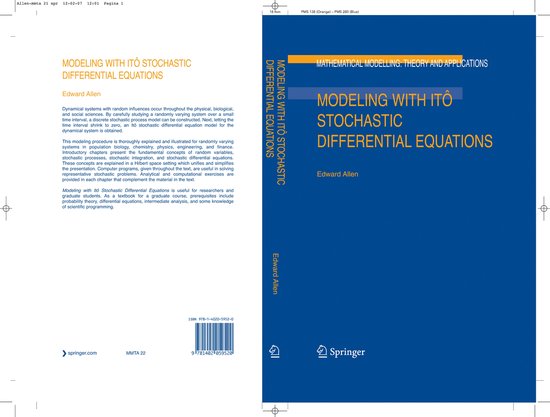 Mathematical Modelling: Theory and Applications22- Modeling  ... - cover