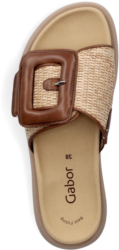 Gabor - Dames - beige - pantoufles & mules - taille 40