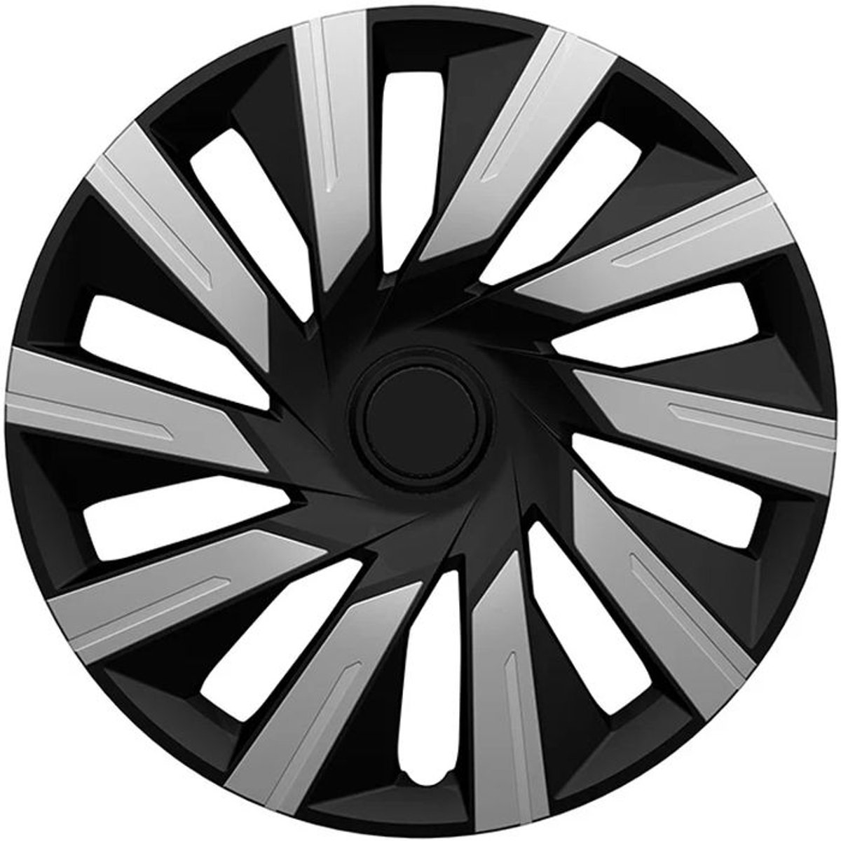 Wieldoppen TECNA-SB 15 inch ZILVER/ZWART. Set a 4 stuks (CONTROLEER UW BANDENMAAT en lees a.u.b. de onderstaande, uitgebreide tekst!)