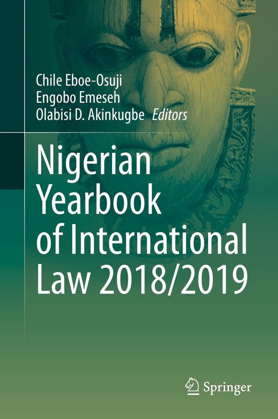 Nigerian Yearbook of International Law 2018 2019 - cover