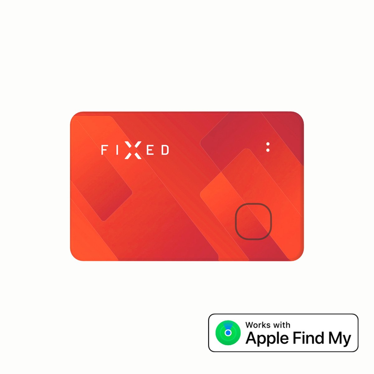 Fixed Tag Card - Bluetooth Tracker geschikt voor iOS - Oranje