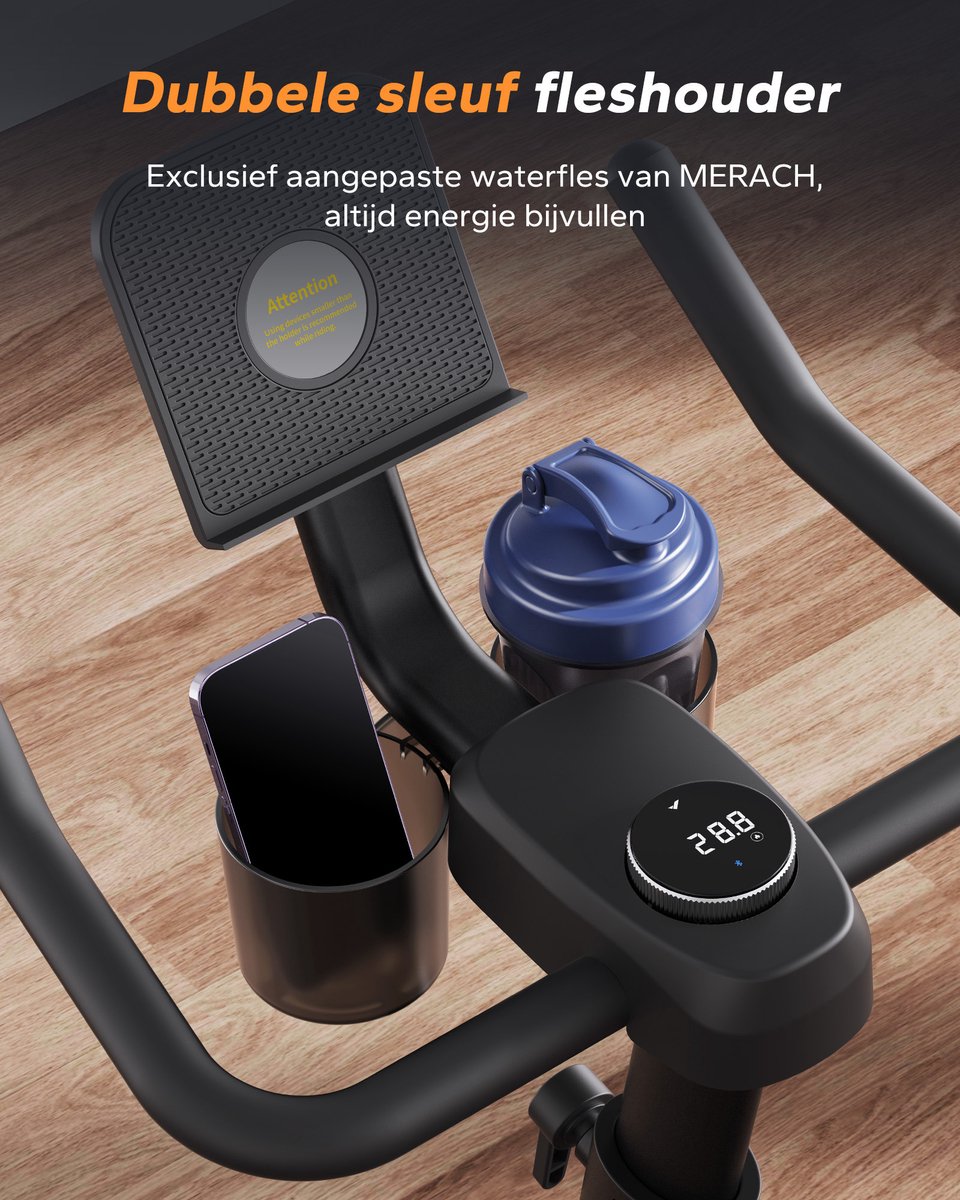 MERACH Magnetische Hometrainer met 16 Weerstandslevels - afbeelding 3