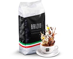 Brizio Lungo Italiaanse Koffie – 1 kg Koffiebonen - Vers Gebrand – Premium Italiaanse Koffie – Medium Roast – Gebalanceerde Body met Rijke Aroma’s – Perfect voor Espresso, Lungo & Koffiemachines