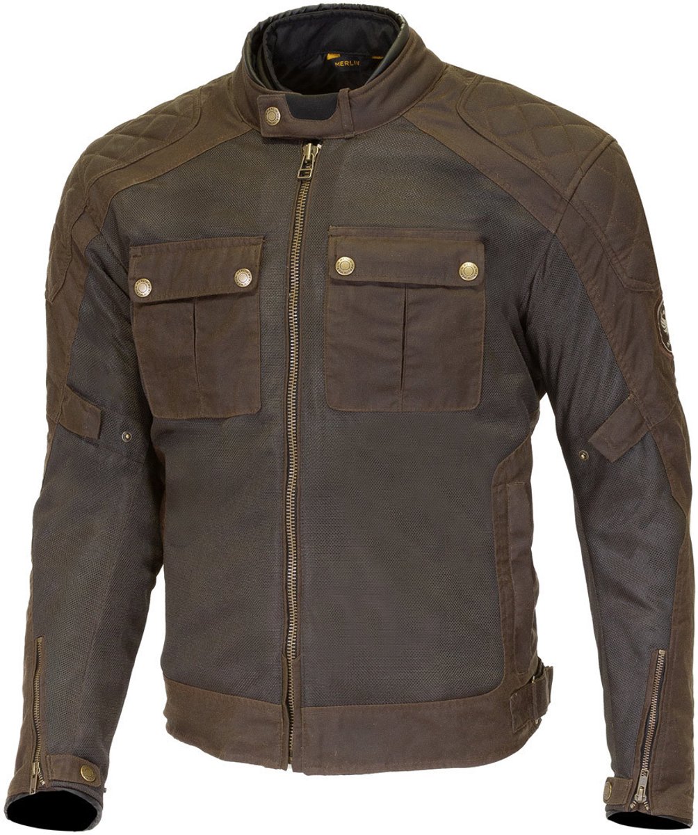 Merlin Shenstone II Cotec Air Olijfgroen Textiele Motorjas - Jas
