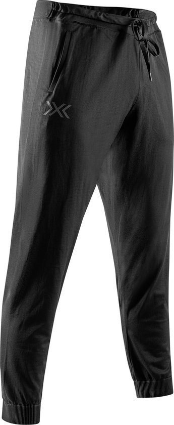 Pantalon de sport unisexe X-BIONIC X-ENTIAL avec ceinture sans coutures - Silhouette élégante et moderne pour hommes et femmes, pour la salle de sport, la course à pied et les loisirs - Zwart, M