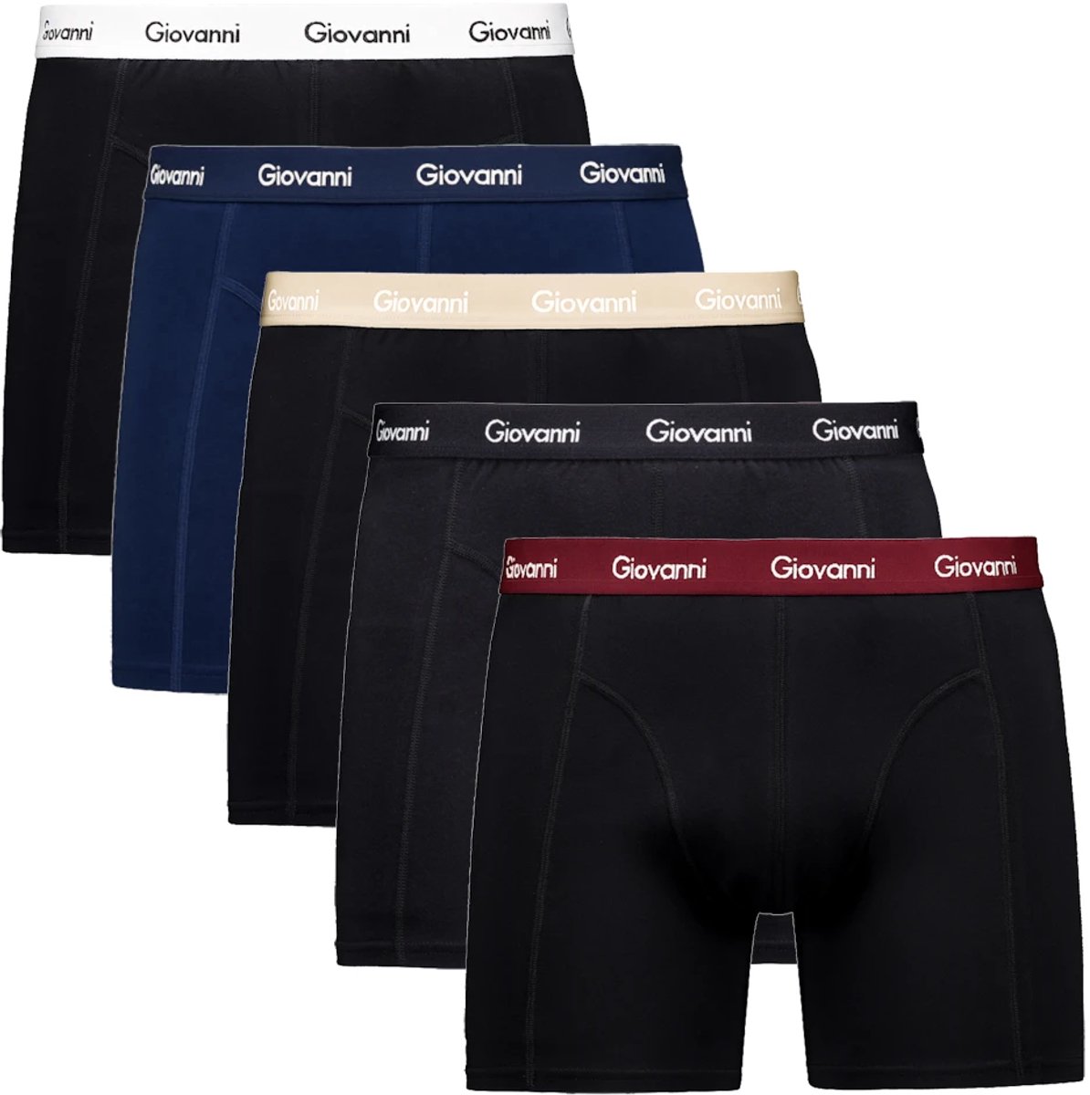 Giovanni heren boxershorts - 5-pack - maat S - Basic II