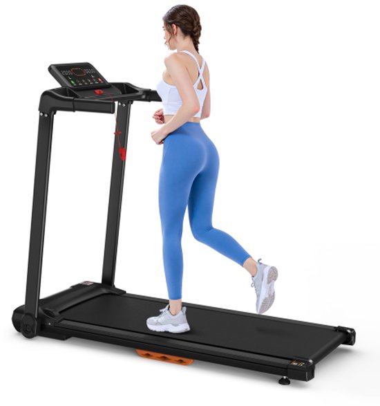 Loopband Inklapbaar 12 km/u Comfortabel Zwart - Loopband - €222,90