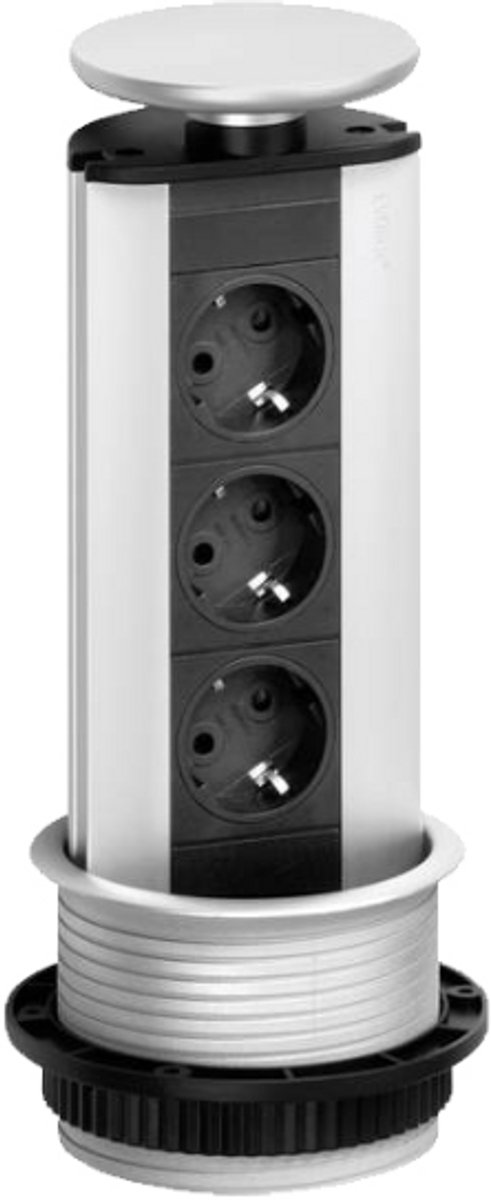 Evoline Powerport 3ST. Belgische aarding.Inox