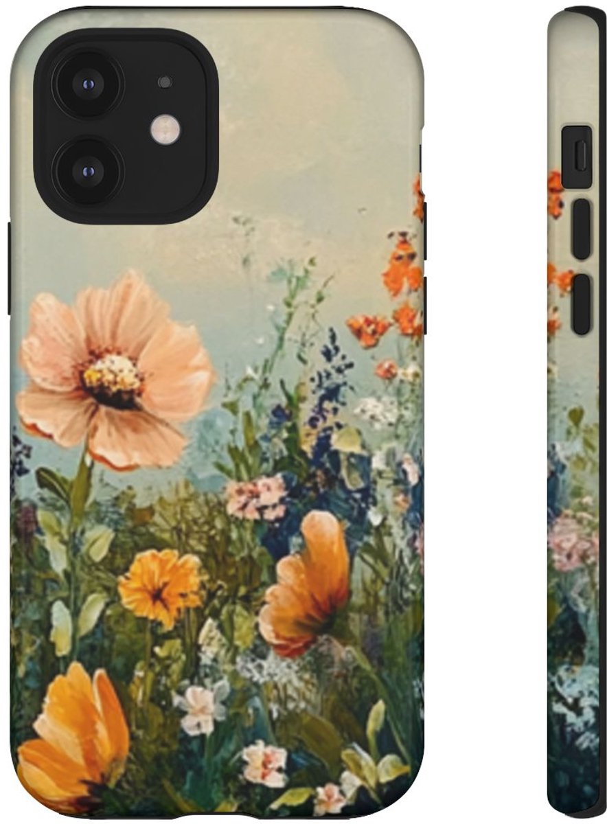 Schildering van Wildbloemenveld – Telefoonhoesje Geschikt voor iPhone 12