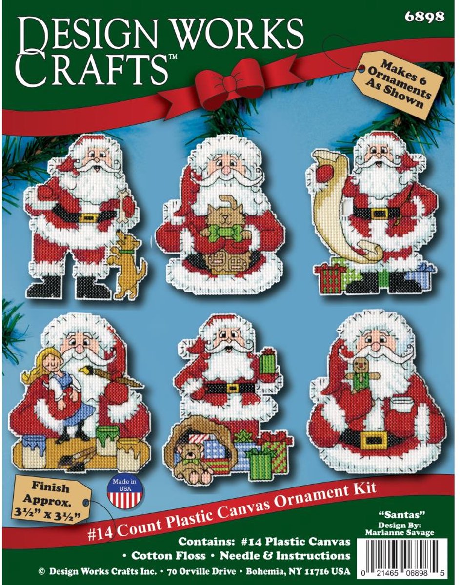 Design Works - Borduurset Santa Ornament - 6898