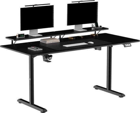 Ultradesk Highlander XXL - Elektrisch verstelbaar - Zwart - Bol