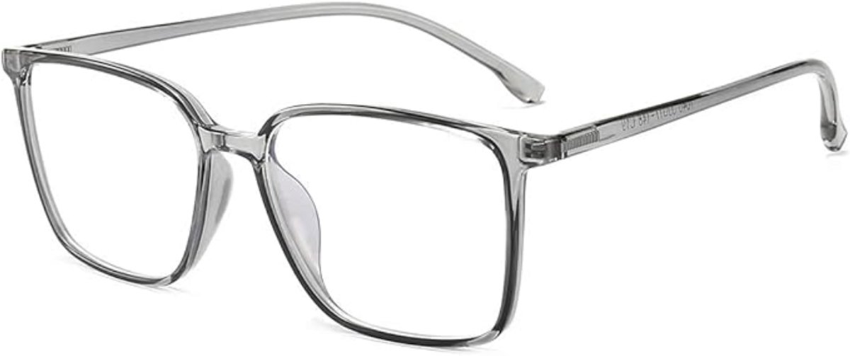 Lexium Blauw licht bril zonder sterkte - Blauw Licht Bril - Computerbril - Blue Light Glasses - Blauw Licht Filter Bril - Beeldschermbril - Met Brillendoekje - Unisex - Transparant - Game bril - Bril tegen vermoeide ogen - Bril computer/tv schermen