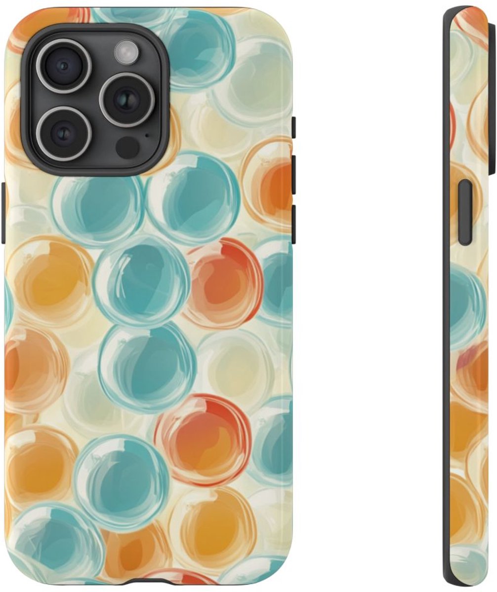 Kleurrijk Bubbeltjespatroon – Telefoonhoesje Geschikt voor iPhone 15 Pro Max