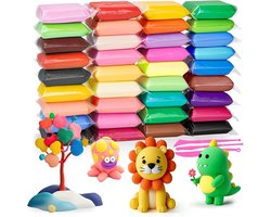 Modelleerklei Set 36-delig - Ultralichte Luchtdrogende Klei - Niet-Giftige Kleiset met Gereedschap - Voor DIY Knutselen & Creatieve Kunst -…