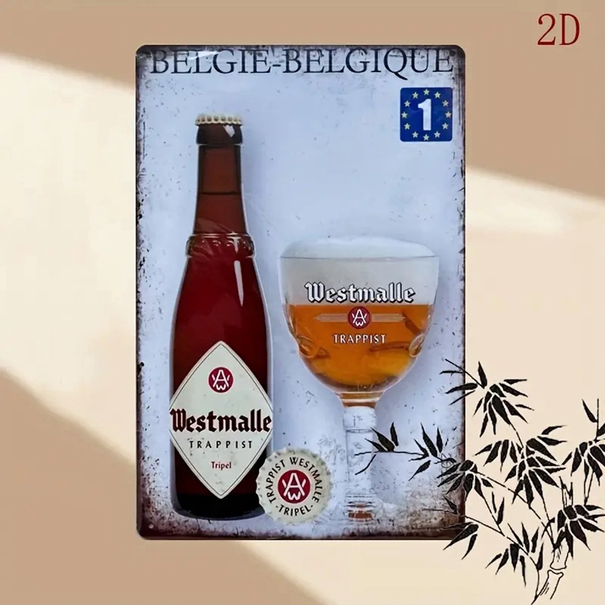 Westmalle Trappist Wandbord