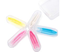 Contactlensverwijderaar voor zachte lenzen, 5-pack contactlensapplicator met pincet, draagbare contactlensverwijderaar en -inbrenger voor op reis, kleur-Ⅲ