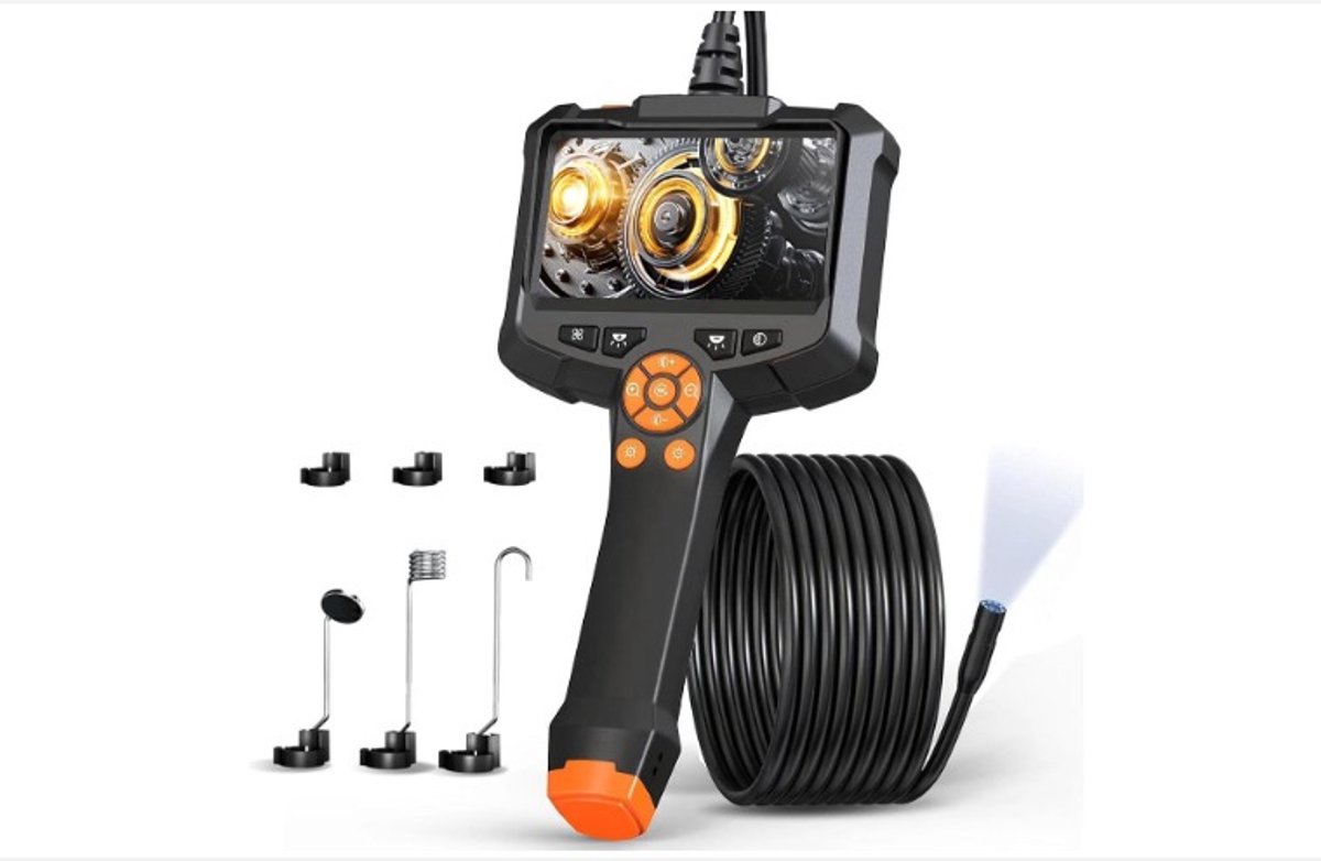 WNHB® Industriële-endoscoopcamera-10-meter-met-43-inch-scherm-1080p-hd-waterdichte-borescope-ip67-voor-riool-en-buisinspectie