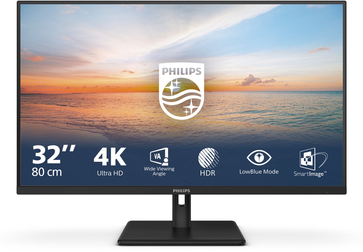 Philips 32E1N1800LA/00 ledmonitor HDMI, DisplayPort, Sound
