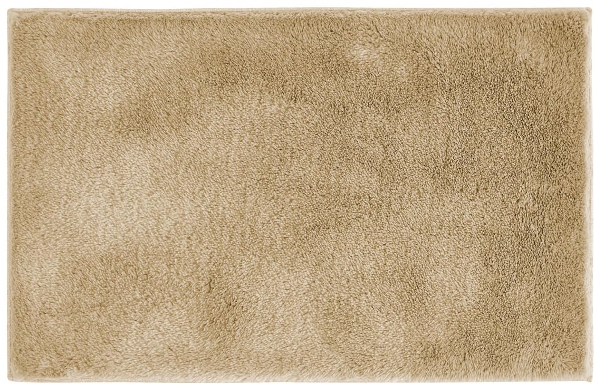 andiamo badmat antislip Florida - badmat zacht en pluizig - badmat antislip wasbare douchemat badmat voor badkamer 60 x 100 cm taupe