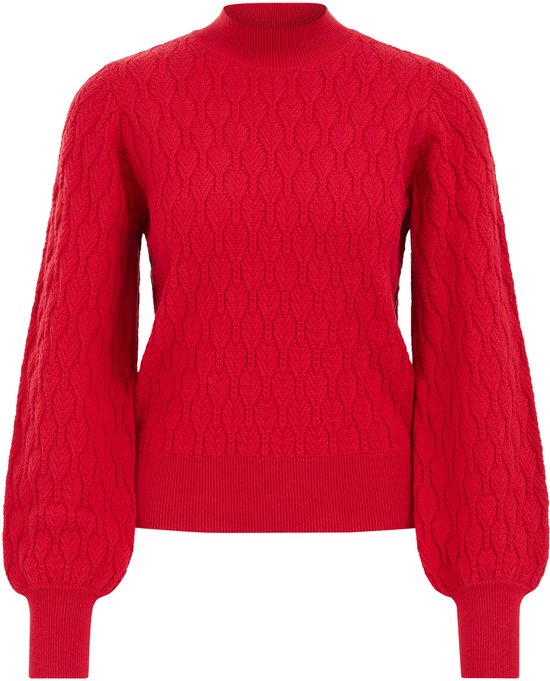WE Fashion Dames gebreide trui met structuur