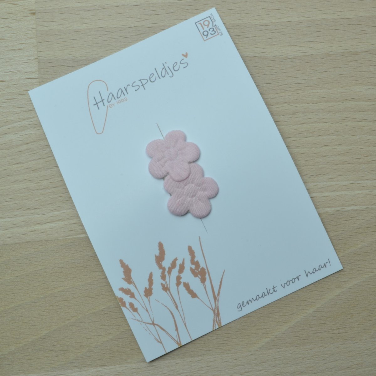 Mini antislip haarspeldje roze