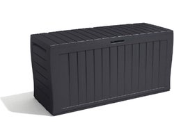 Thuys – Marvel – Tuinopbergdoos 270L – Waterdicht Kunststof – Opbergbox In Grafietgrijs