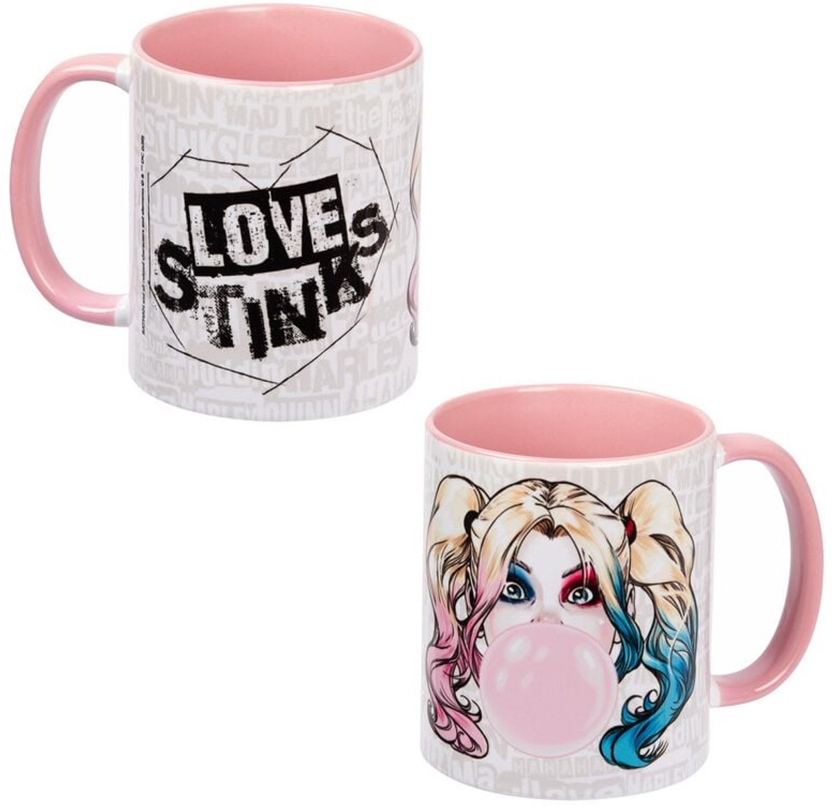 Batman Harley Quinn - Love Stinks Unisex Kop - meerkleurig - Standard