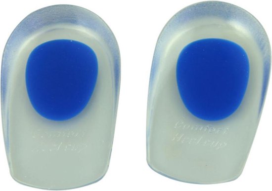 Siliconen Gelzooltjes - Gelhakken - Siliconen Inlegzolen - Gelzolen - Hielbescherming - Anti Hielspoor - Soft Gel - Voor Mannen - Blauw
