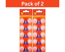 AG5/LR48 Alkaline Knoopcelbatterijen – 2 stuks | 1,5 V Langdurige Stroom | Compatibel met LR754, 393, 193, G5 en meer | Individueel verpakt in blisterverpakking